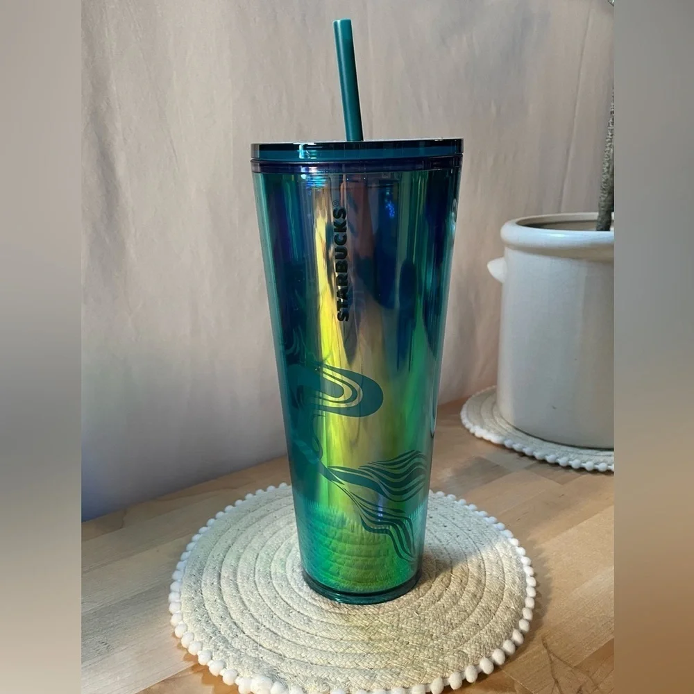 NWT 24 oz Starbucks Multicolor Reflective Tumbler
